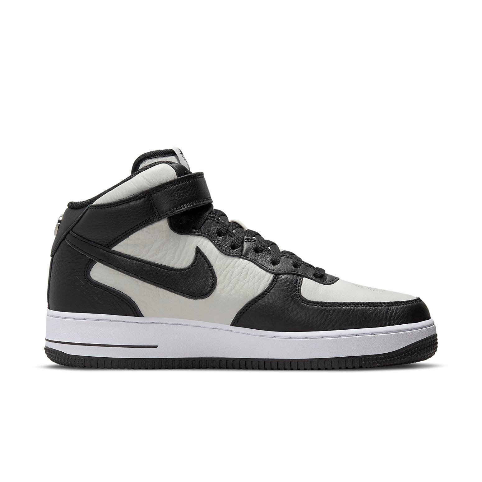 Nike Air Force 1 Mid Stussy Light Bone Black 4 Nike Air Force 1 Mid Stussy Light Bone Black