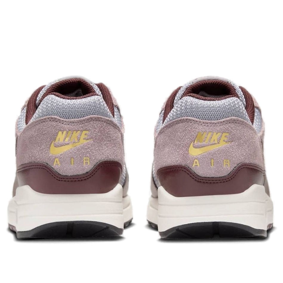 Nike Air Max 1 Essential PRM Cement Grey Burgundy Crush 7 Nike Air Max 1 Essential PRM Cement Grey Burgundy Crush