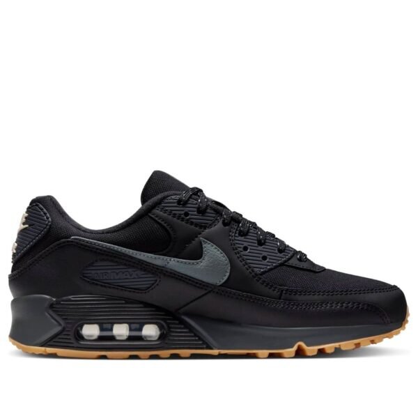 Nike Air Max 90 Black Smoke Grey Gum Reflective