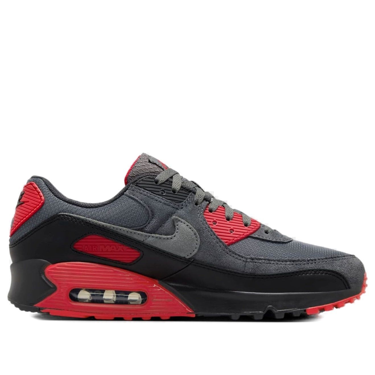 Nike Air Max 90 Smoke Grey Fire Red 4 Nike Air Max 90 Smoke Grey Fire Red