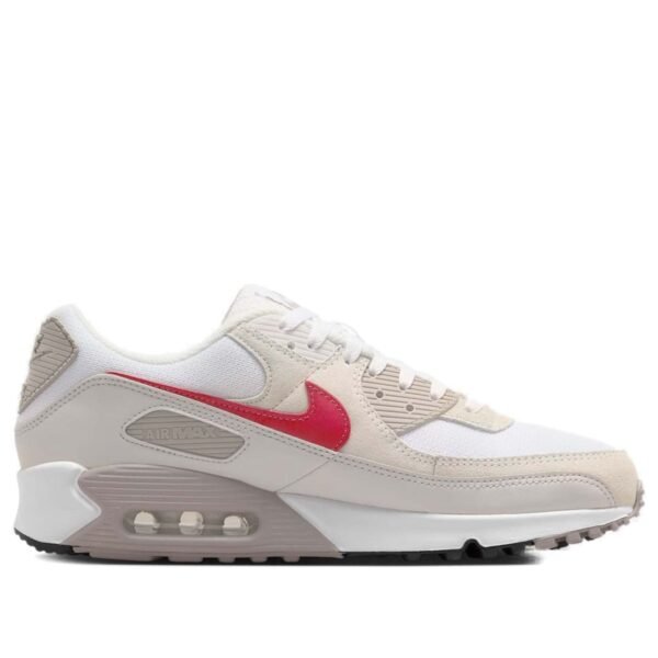 Nike Air Max 90 White College Grey Vast Grey University Red