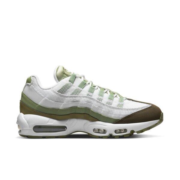 Nike Air Max 95 White Medium Olive Oil Green