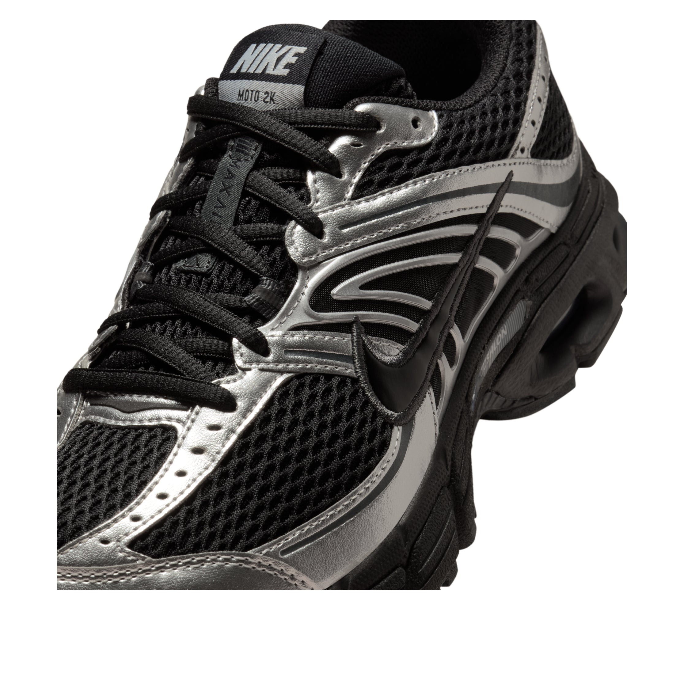 Nike Air Max Moto 2K Black Metallic Silver (Womens) 7 Nike Air Max Moto 2K Black Metallic Silver (Womens)