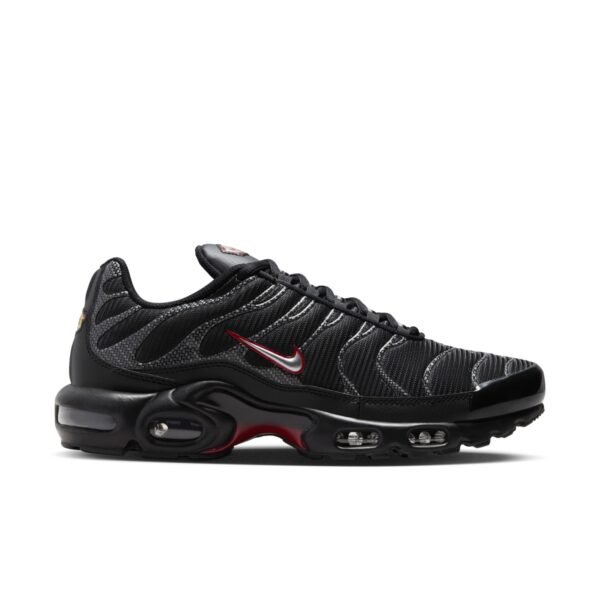 Nike Air Max Plus Black University Red Metallic Silver