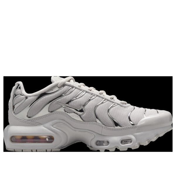 Nike Air Max Plus Light Iron Ore Gym Red Smoke Grey Metallic Silver (GS)