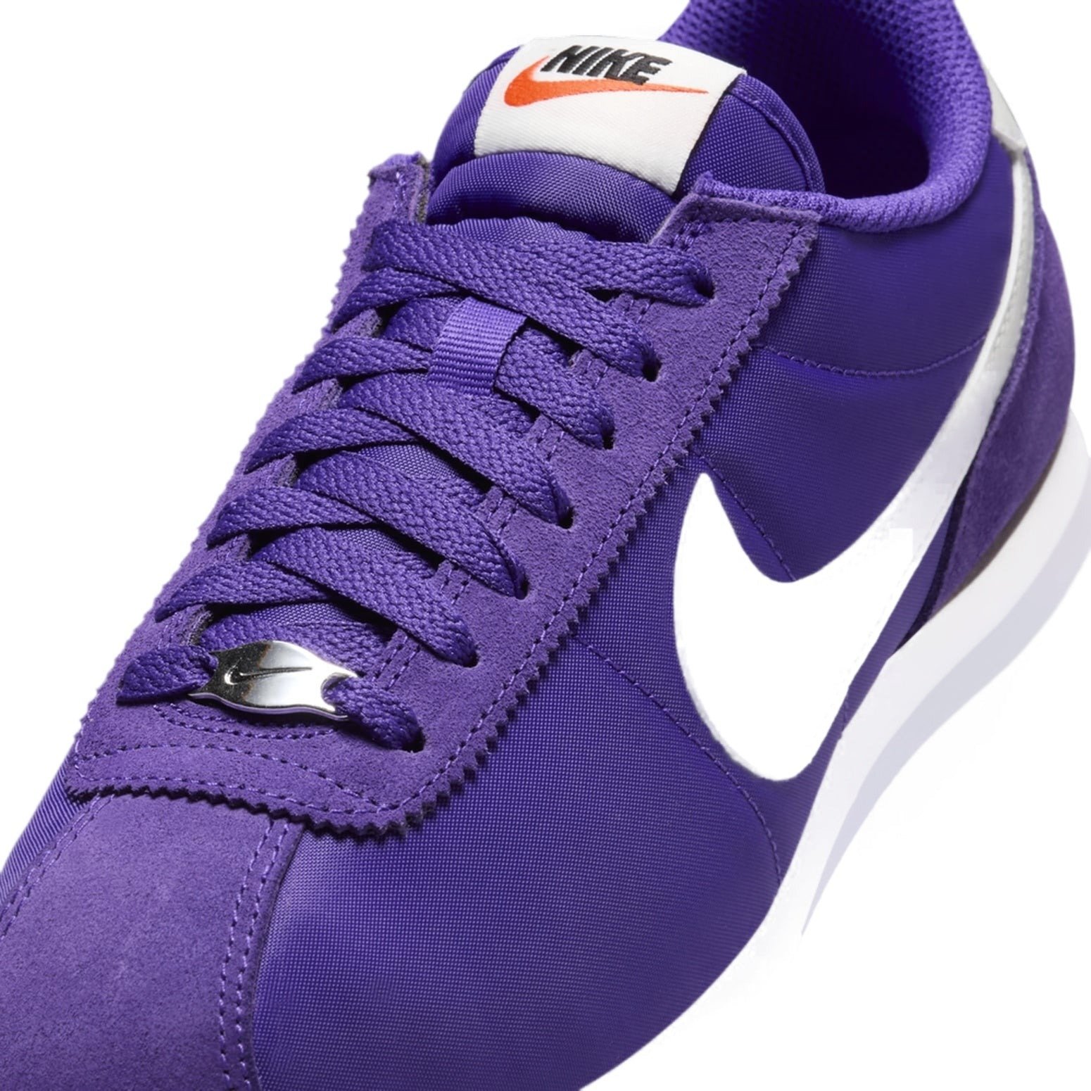 Nike Cortez Textile Field Purple Alabaster Safety Orange Summit White (Women's) 9 Nike Cortez Textile Field Purple Alabaster Safety Orange Summit White (Women's)