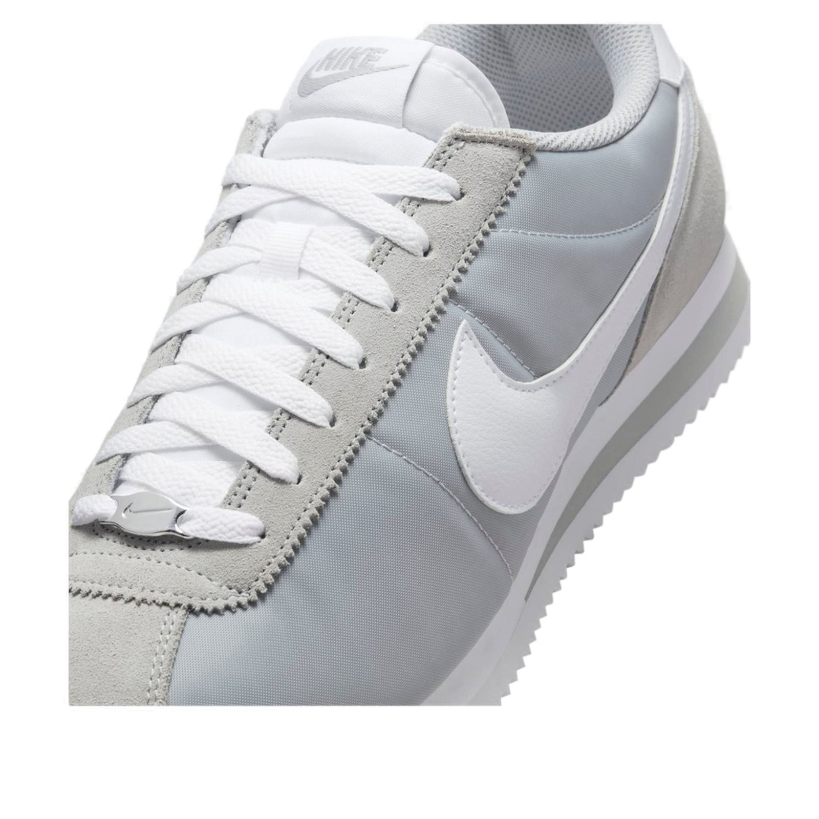 Nike Cortez Textile Flat Silver White 9 Nike Cortez Textile Flat Silver White