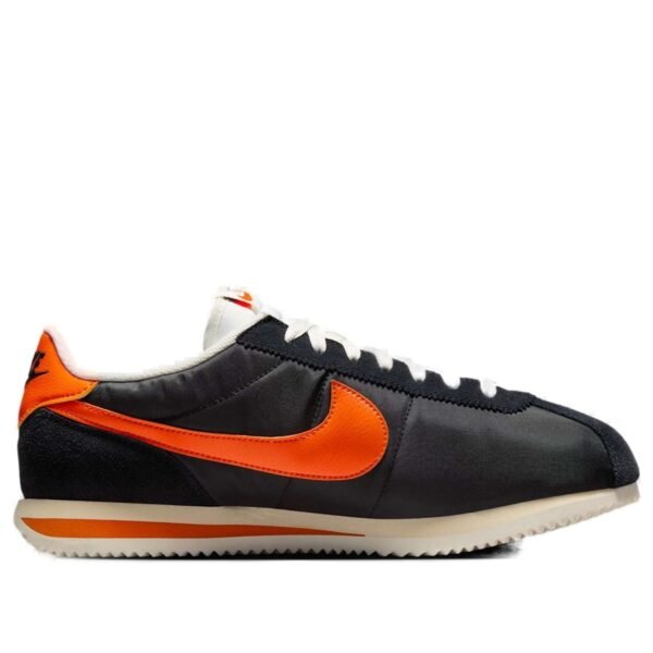 Nike Cortez TXT Black Sail Safety Orange