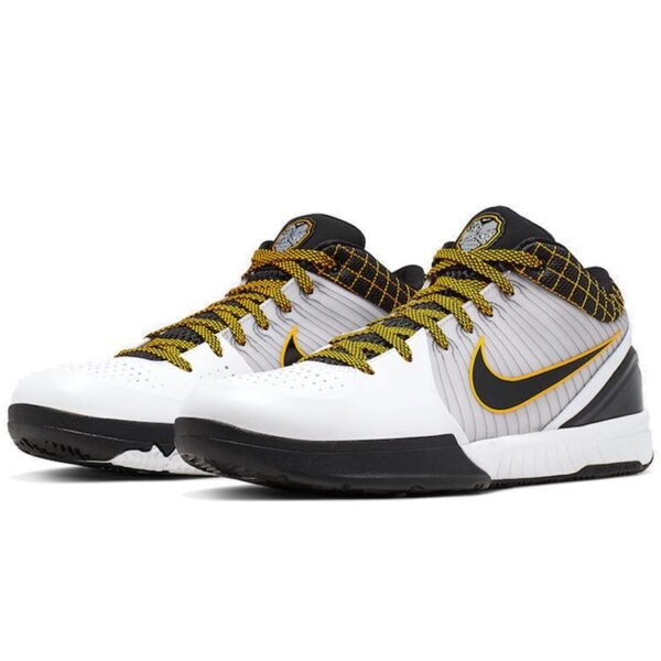 Nike Kobe 4 Protro White Black Del Sol