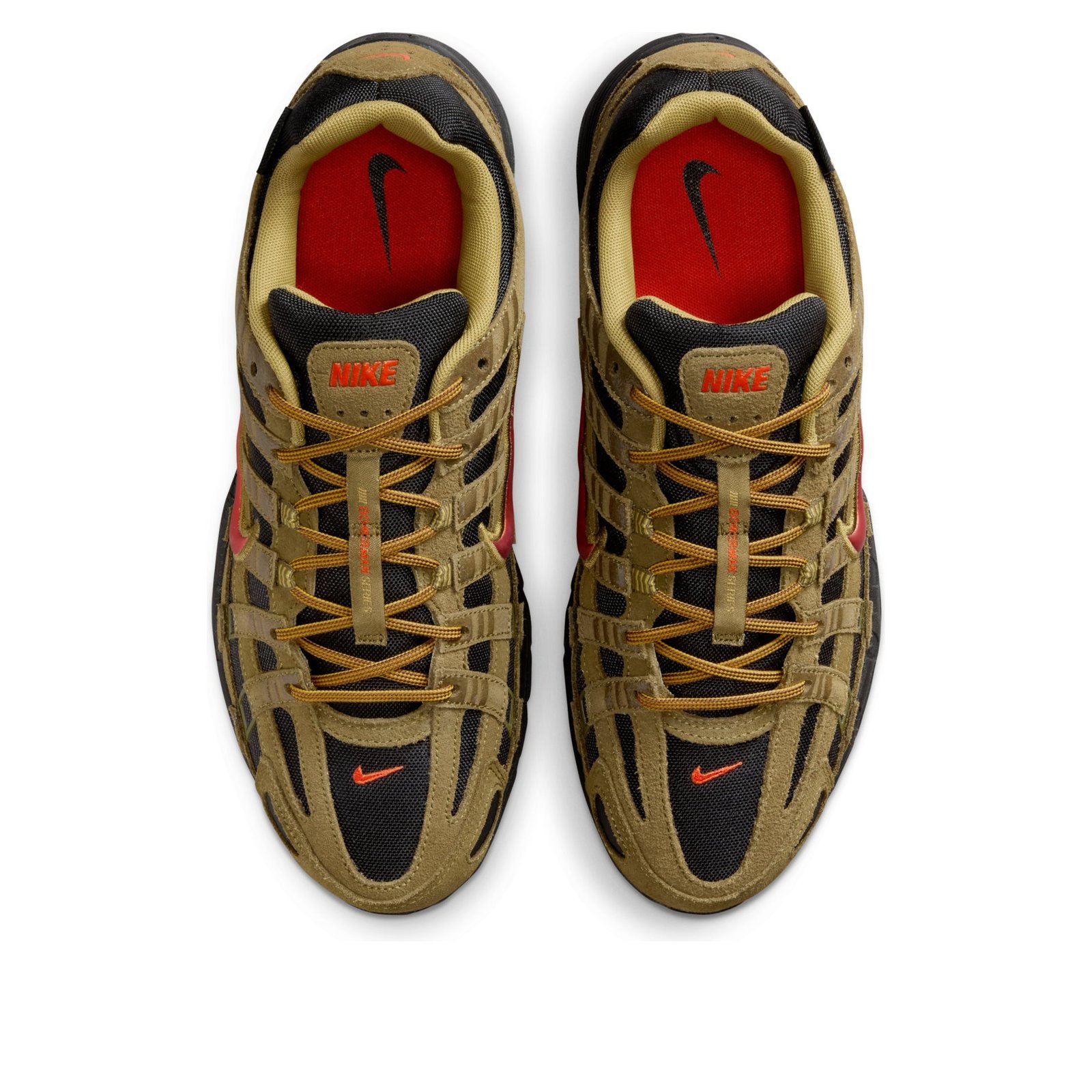 Nike P-6000 Premium Cordura Olive Flak Black Picante Red 4 Nike P-6000 Premium Cordura Olive Flak Black Picante Red