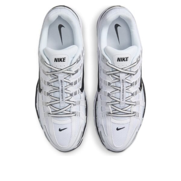 Nike P-6000 White Metallic Silver Black