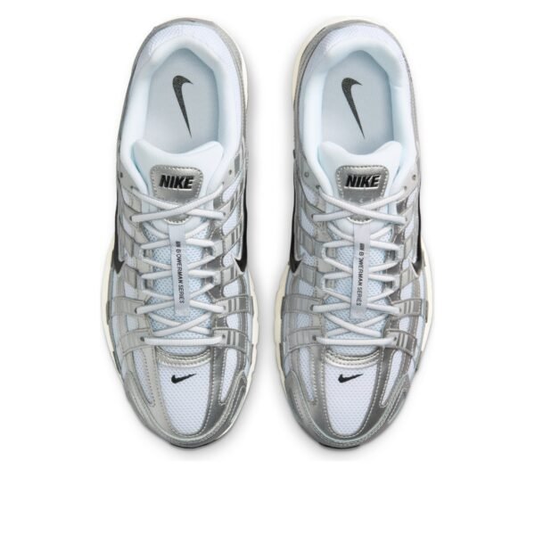 Nike P-6000 White Metallic Silver Flat Silver Black