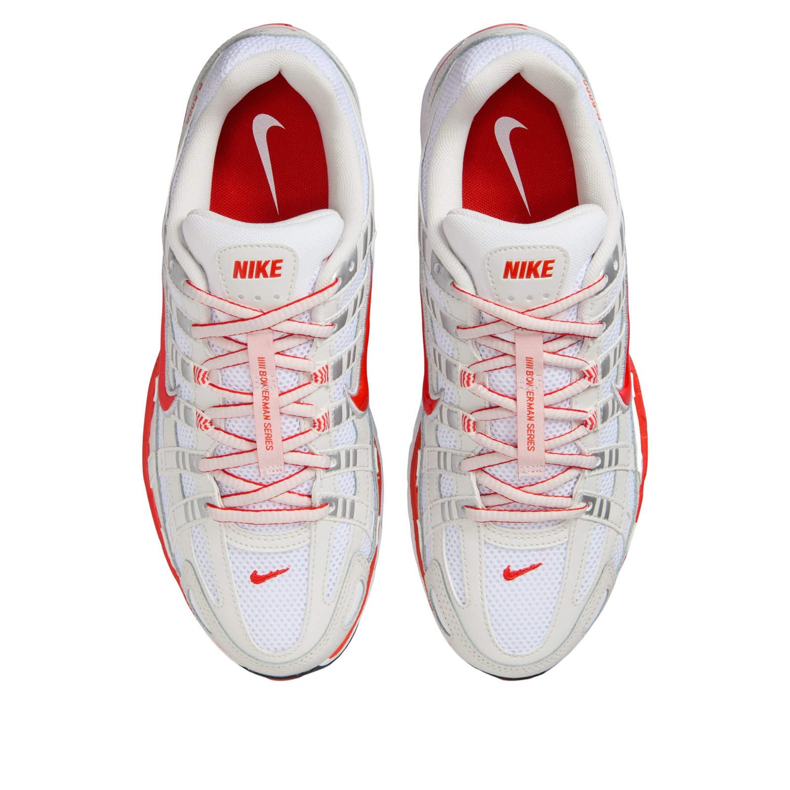Nike P-6000 White Platinum Tint Black Picante Red (Women's) 4 Nike P-6000 White Platinum Tint Black Picante Red (Women's)