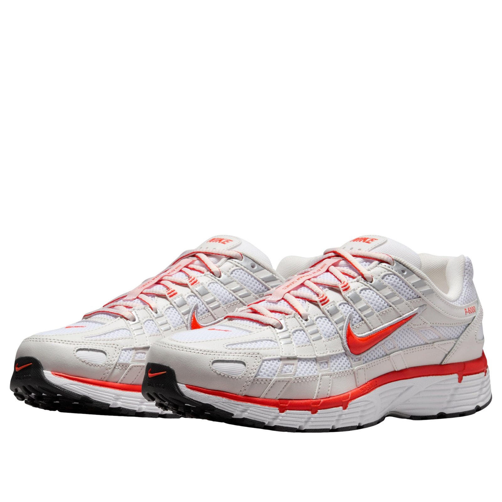 Nike P-6000 White Platinum Tint Black Picante Red (Women's) 6 Nike P-6000 White Platinum Tint Black Picante Red (Women's)