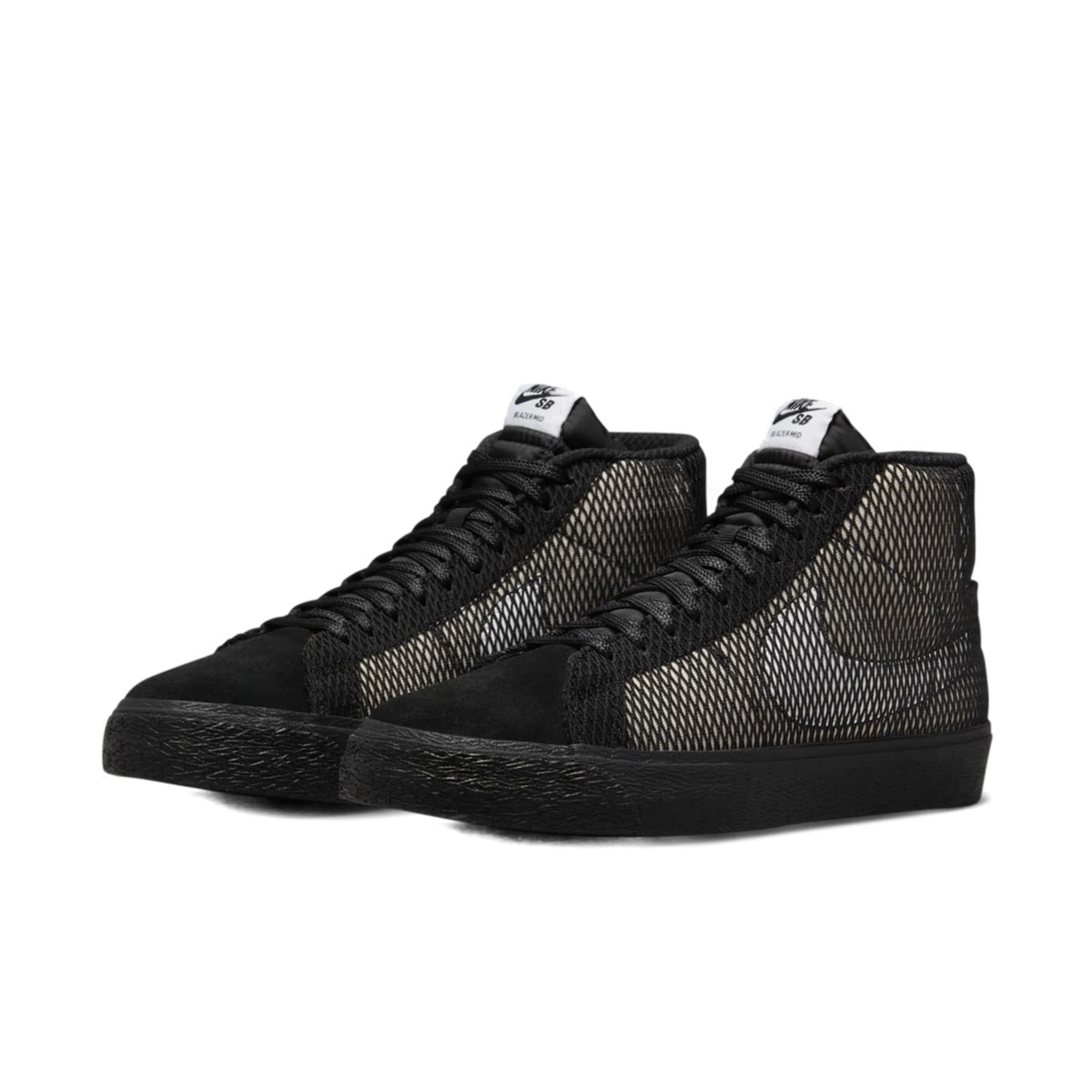 Nike SB Zoom Blazer Mid PRM Black Netting 5 Nike SB Zoom Blazer Mid PRM Black Netting
