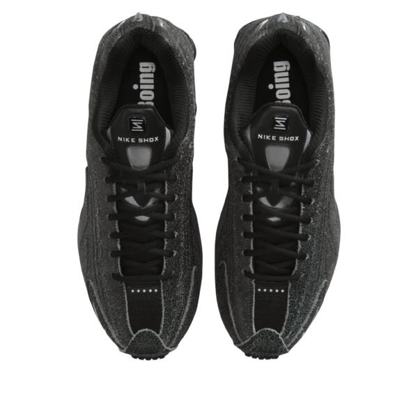 Nike Shox R4 Black Distressed Leather