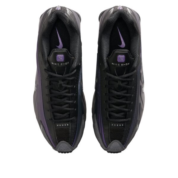 Nike Shox R4 Black Metallic Silver Purple Dynasty