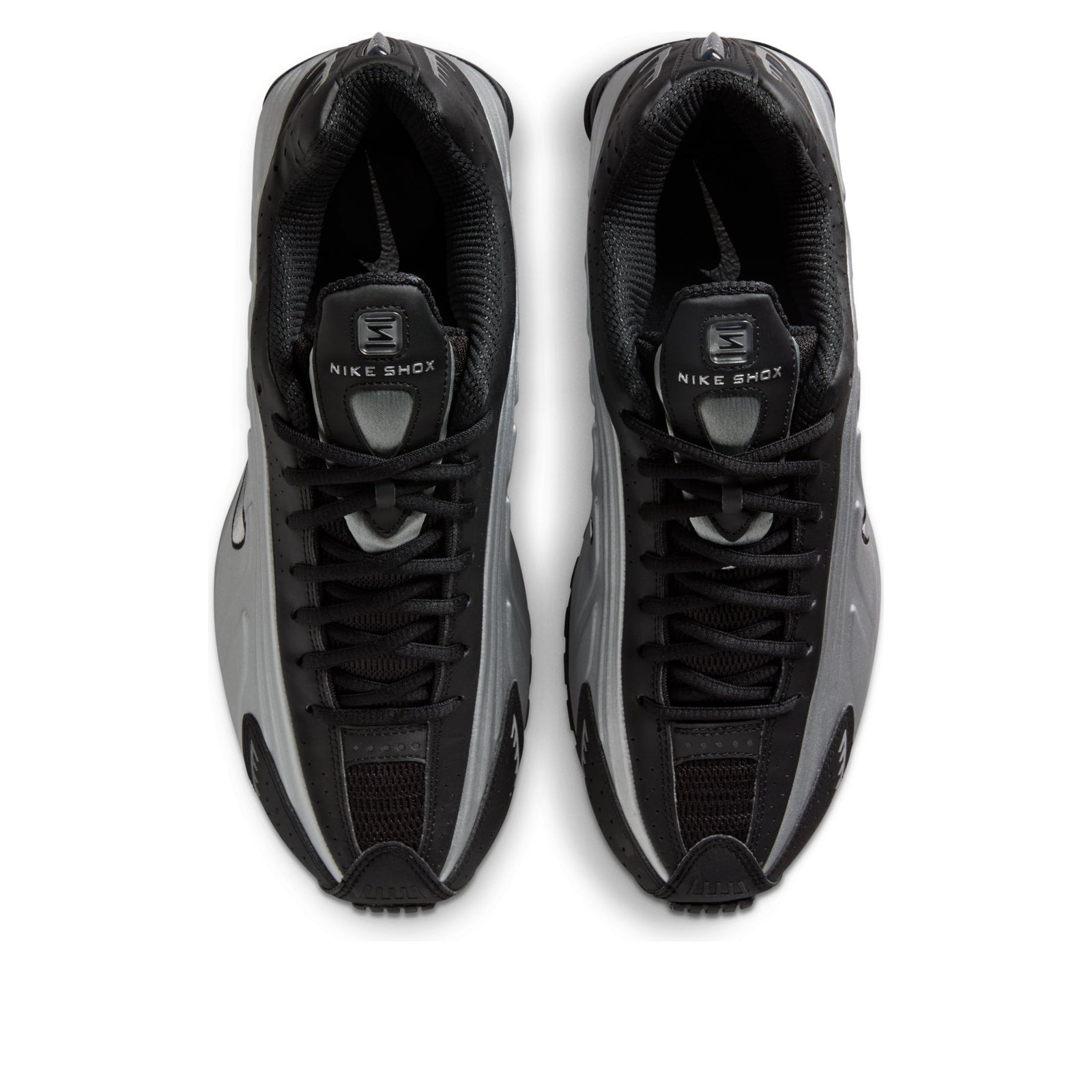 Nike Shox R4 Metallic Silver Black 4 Nike Shox R4 Metallic Silver Black