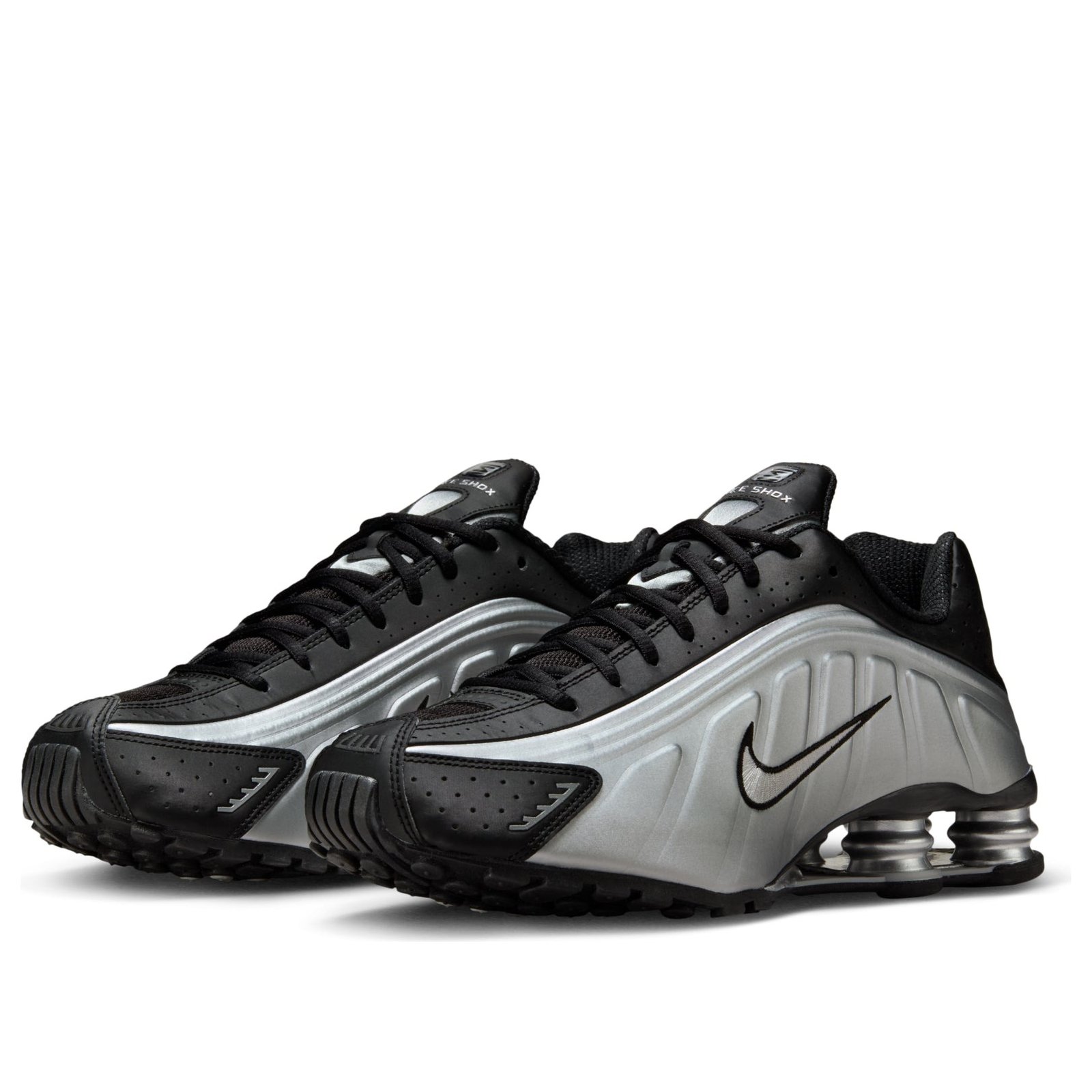 Nike Shox R4 Metallic Silver Black 6 Nike Shox R4 Metallic Silver Black