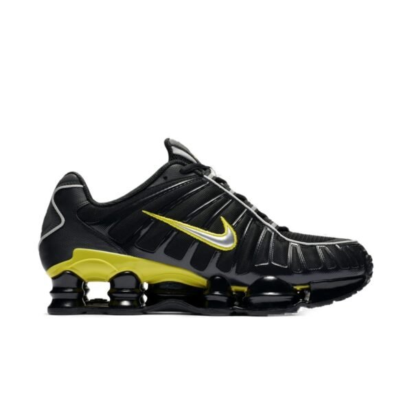 Nike Shox TL Black Dynamic Yellow Metallic Silver