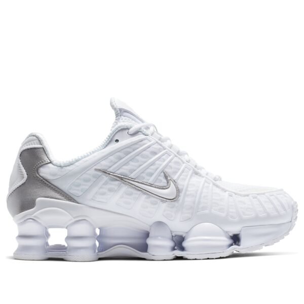 Nike Shox TL White Metallic Silver Max Orange (Women’s)