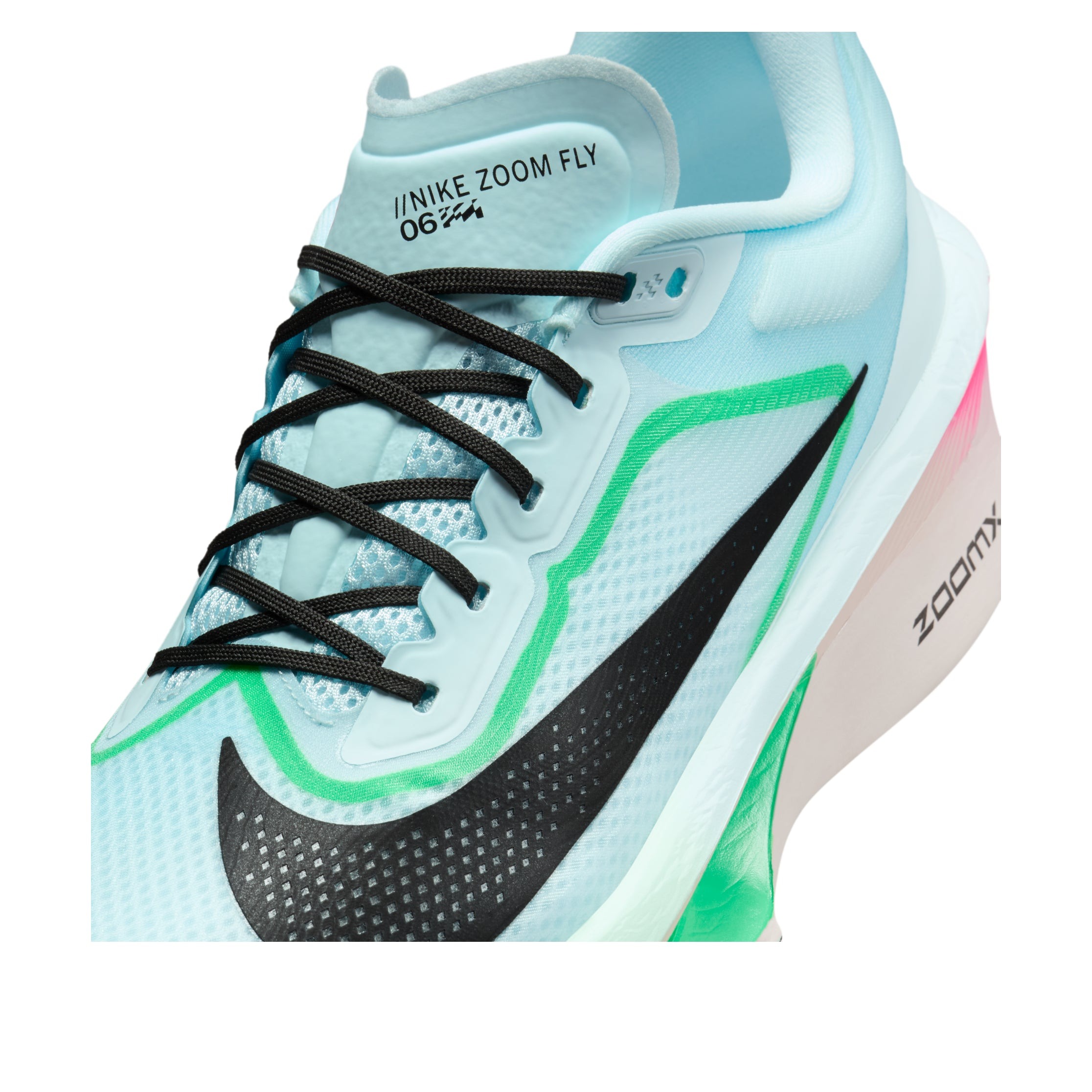 Nike Zoom Fly 6 Glacier Ice Hyper Pink Green Shock Black 7 Nike Zoom Fly 6 Glacier Ice Hyper Pink Green Shock Black