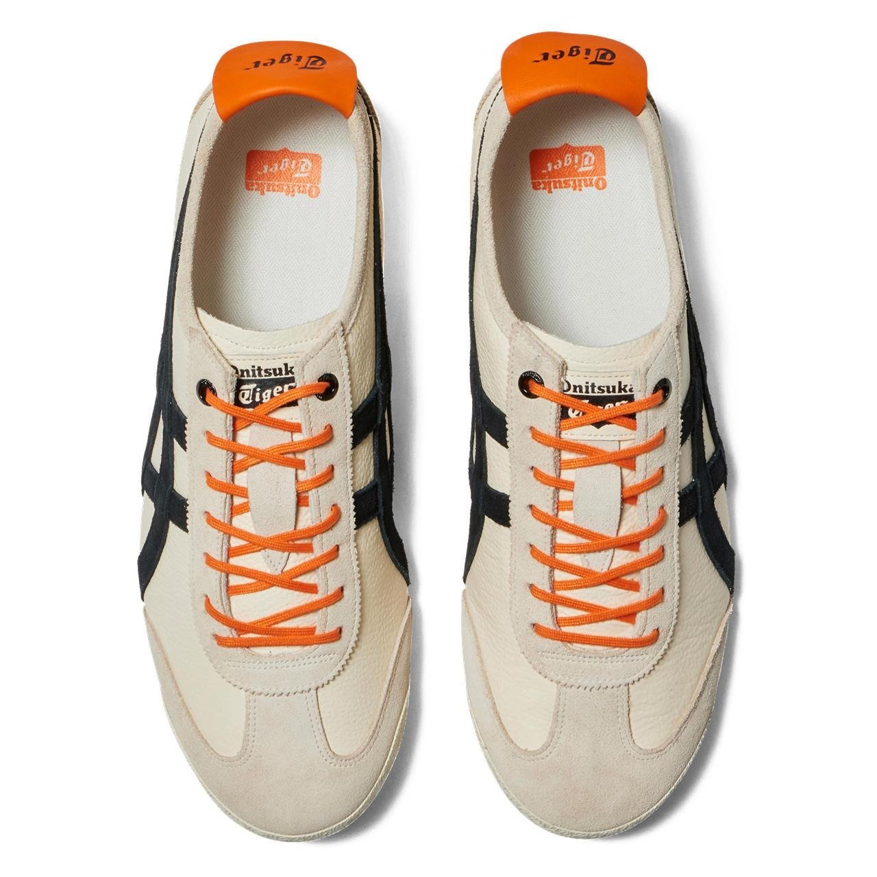 Onitsuka Tiger Mexico 66 SD Vintage Cream Black Orange 4 Onitsuka Tiger Mexico 66 SD Vintage Cream Black Orange