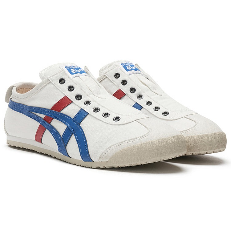 Onitsuka Tiger Mexico 66 Slip-On White Blue Red 4 Onitsuka Tiger Mexico 66 Slip-On White Blue Red