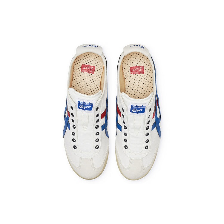 Onitsuka Tiger Mexico 66 Slip-On White Blue Red 6 Onitsuka Tiger Mexico 66 Slip-On White Blue Red