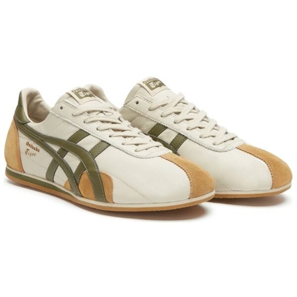 Onitsuka Tiger Runspark Beige Olive Green Mustard Yellow