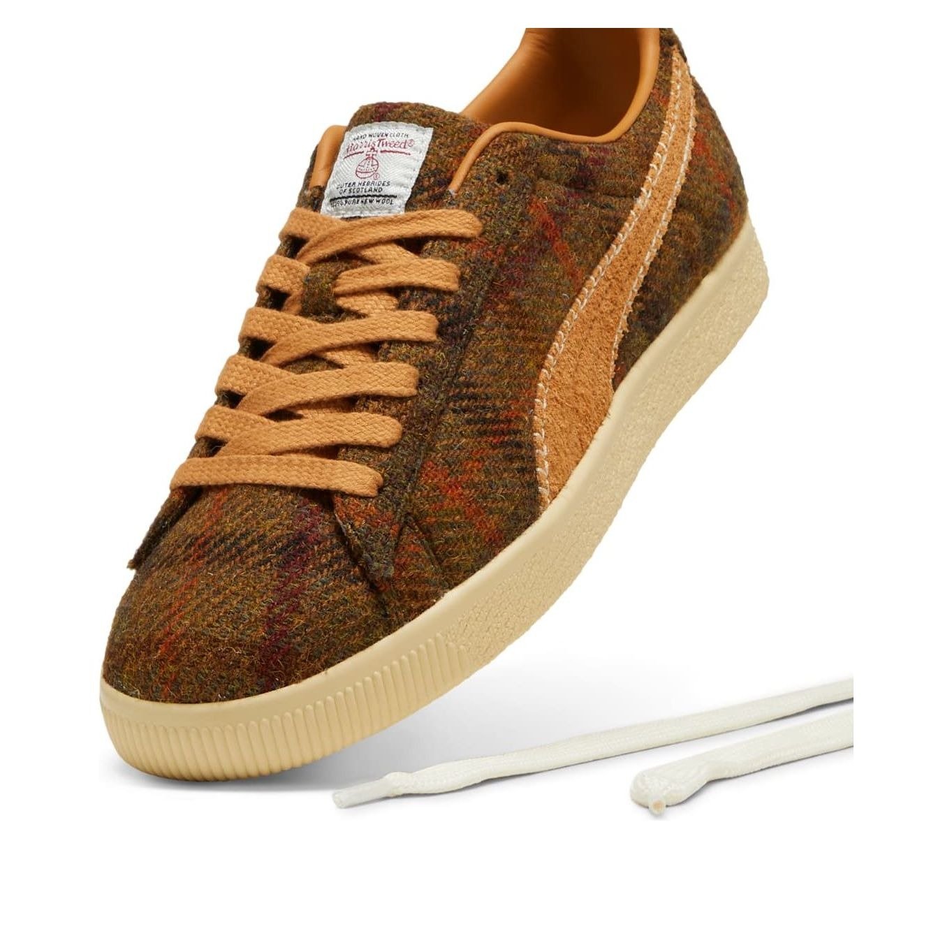 Puma Clyde Harris Tweed Chamomile Caramel Latte 7 Puma Clyde Harris Tweed Chamomile Caramel Latte
