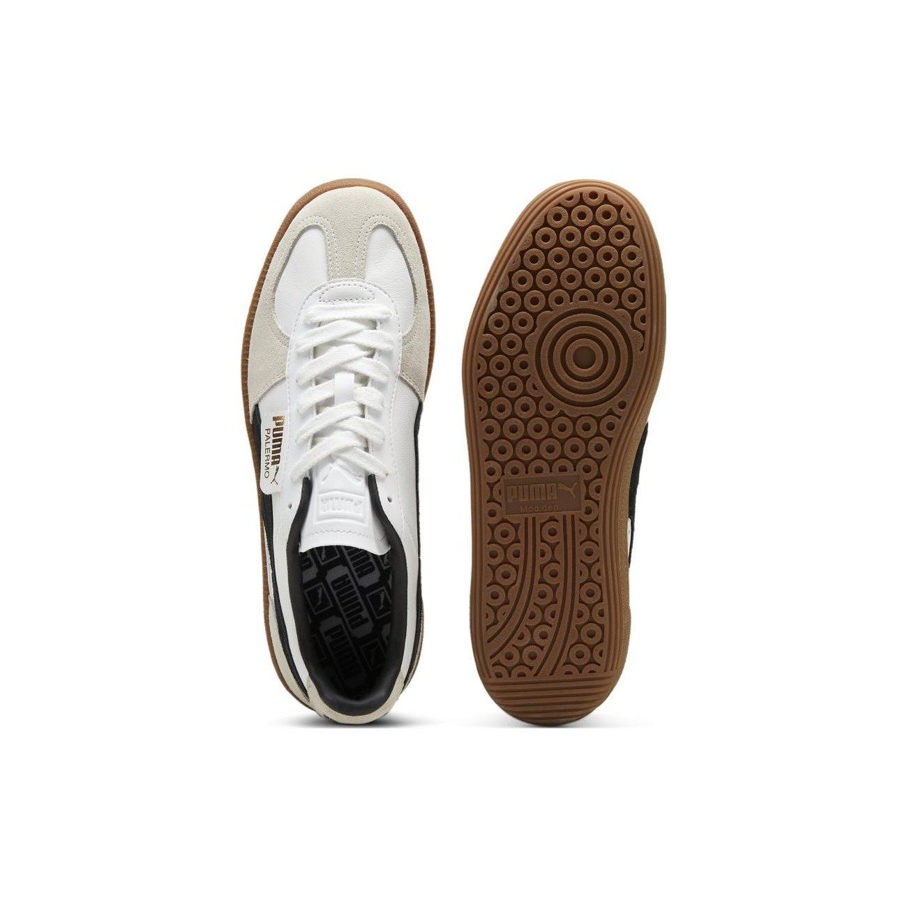 Puma Palermo Leather White Vapor Grey Gum 6 Puma Palermo Leather White Vapor Grey Gum