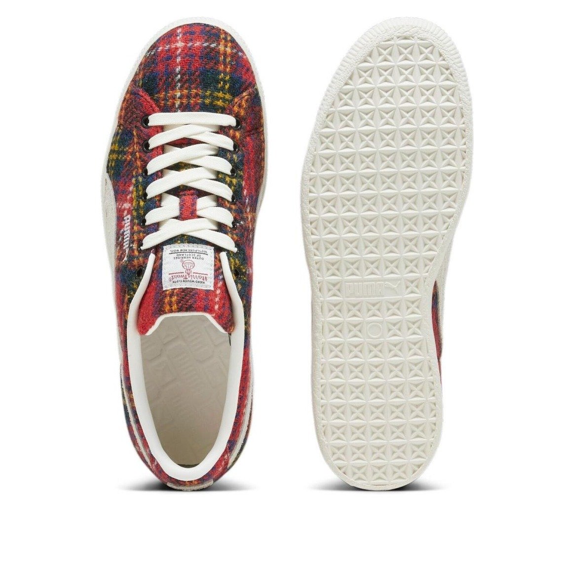 Puma Suede Vintage Harris Tweed Tartan Red 5 Puma Suede Vintage Harris Tweed Tartan Red