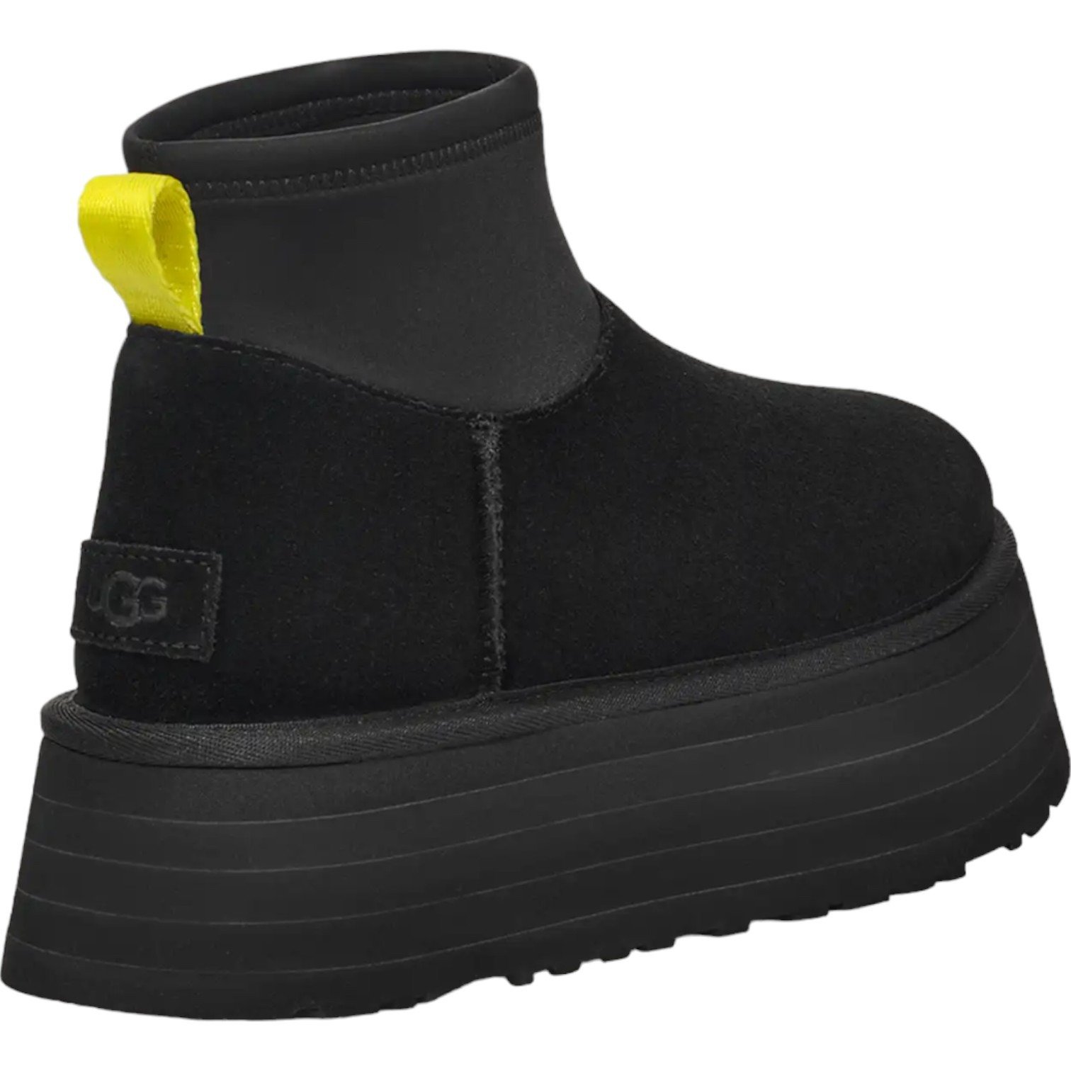 UGG Classic Mini Dipper Boot Black Yellow (Women's) 5 UGG Classic Mini Dipper Boot Black Yellow (Women's)