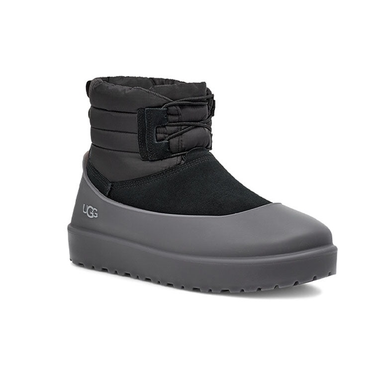 UGG Classic Mini Lace-Up Weather Boot Black 6 UGG Classic Mini Lace-Up Weather Boot Black