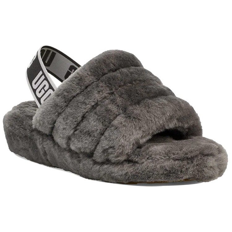 UGG Fluff Yeah Slide Charcoal (Women's) 6 UGG Fluff Yeah Slide Charcoal (Women's)