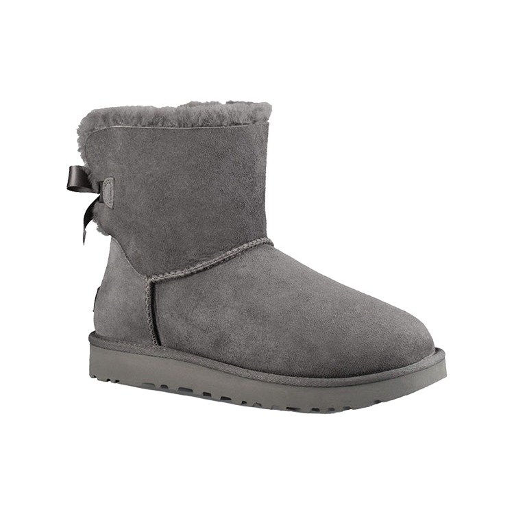 UGG Mini Bailey Bow II Boot Grey (Women's) 6 UGG Mini Bailey Bow II Boot Grey (Women's)