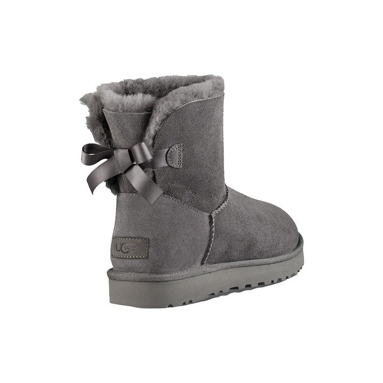 UGG Mini Bailey Bow II Boot Grey (Women's) 7 UGG Mini Bailey Bow II Boot Grey (Women's)