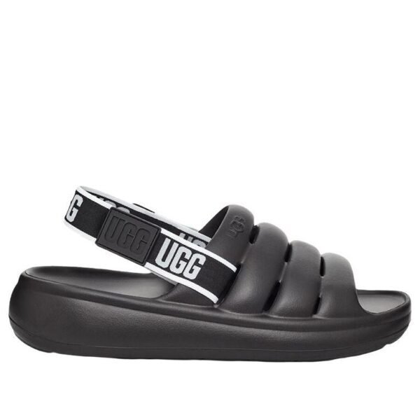 UGG Sport Yeah Slide Black White