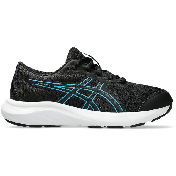 ASICS Contend 9 Black Digital Aqua (GS)