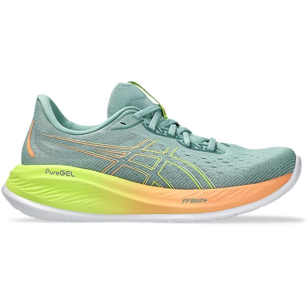 ASICS Gel-Cumulus 26 Paris Light Celadon Safety Yellow (Womens)