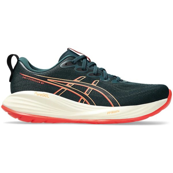 ASICS Gel-Cumulus 27 Saxon Green Coral Reef