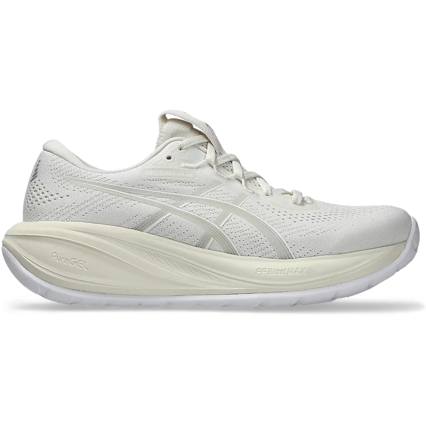 ASICS Gel-Cumulus 28 Cream Glacier Grey (Womens) 2 ASICS Gel Cumulus 28 Cream Glacier Grey Womens 1