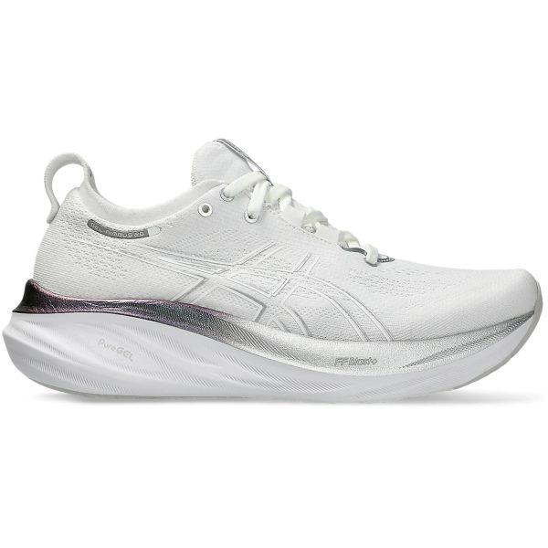 ASICS Gel-Nimbus 26 Platinum Real White Pure Silver (Womens)