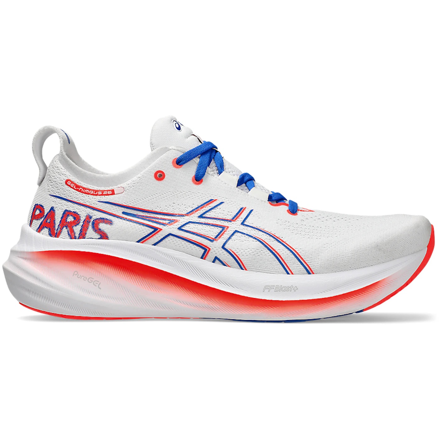 ASICS Gel-Nimbus 26 White Sunrise Red 1 ASICS Gel Nimbus 26 White Sunrise Red 1