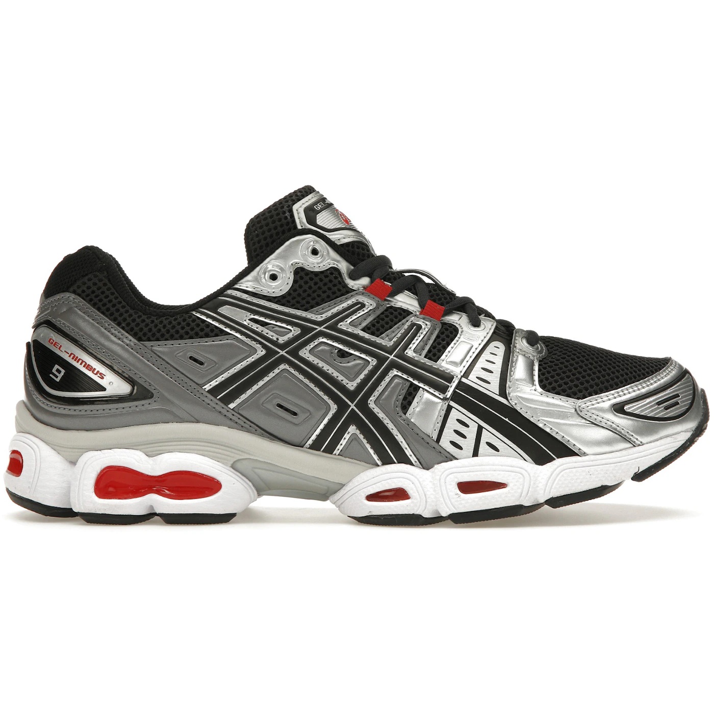 ASICS Gel-Nimbus 9 Graphite Grey Red 1 ASICS Gel Nimbus 9 Graphite Grey Red 2