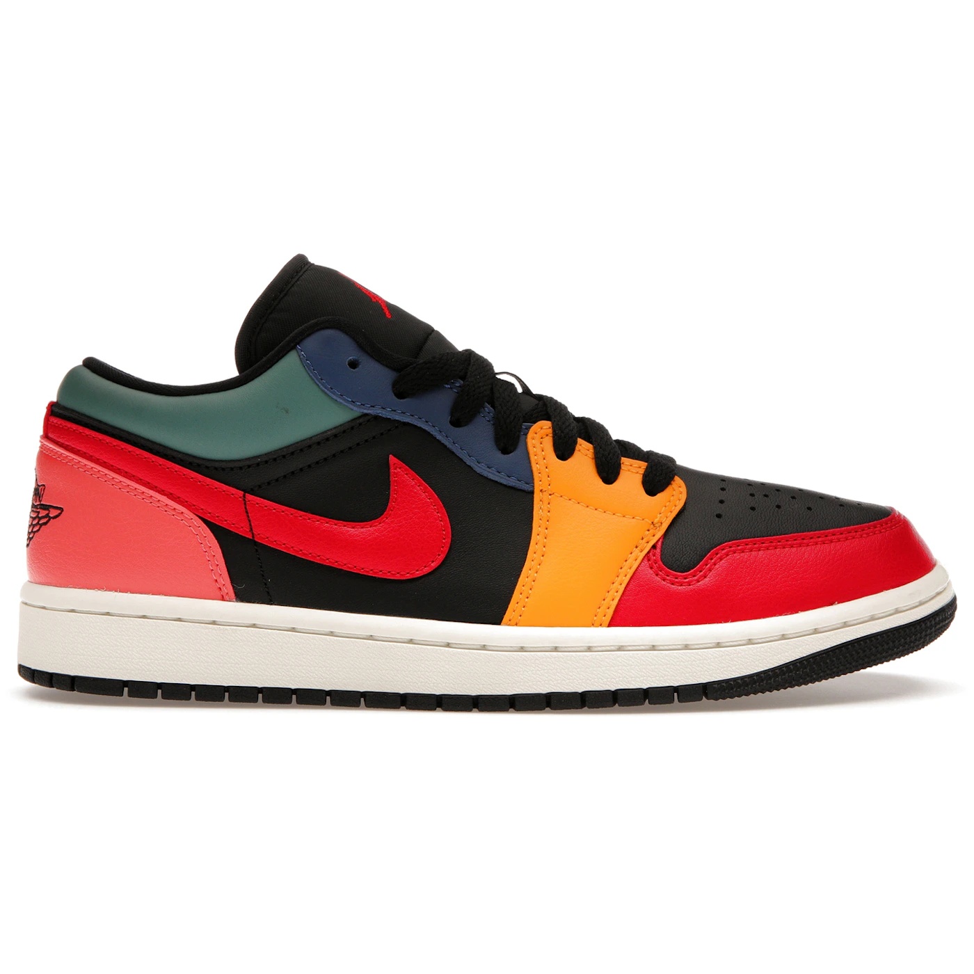 Air Jordan 1 Low SE Black Multi-Color (Womens) 1 Air Jordan 1 Low SE Black Multi Color Womens 1