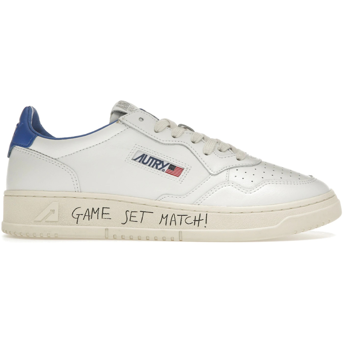 Autry Medalist Leather Low Game Set Match! White Palace Blue 2 Autry Medalist Leather Low Game Set Match White Palace Blue 1