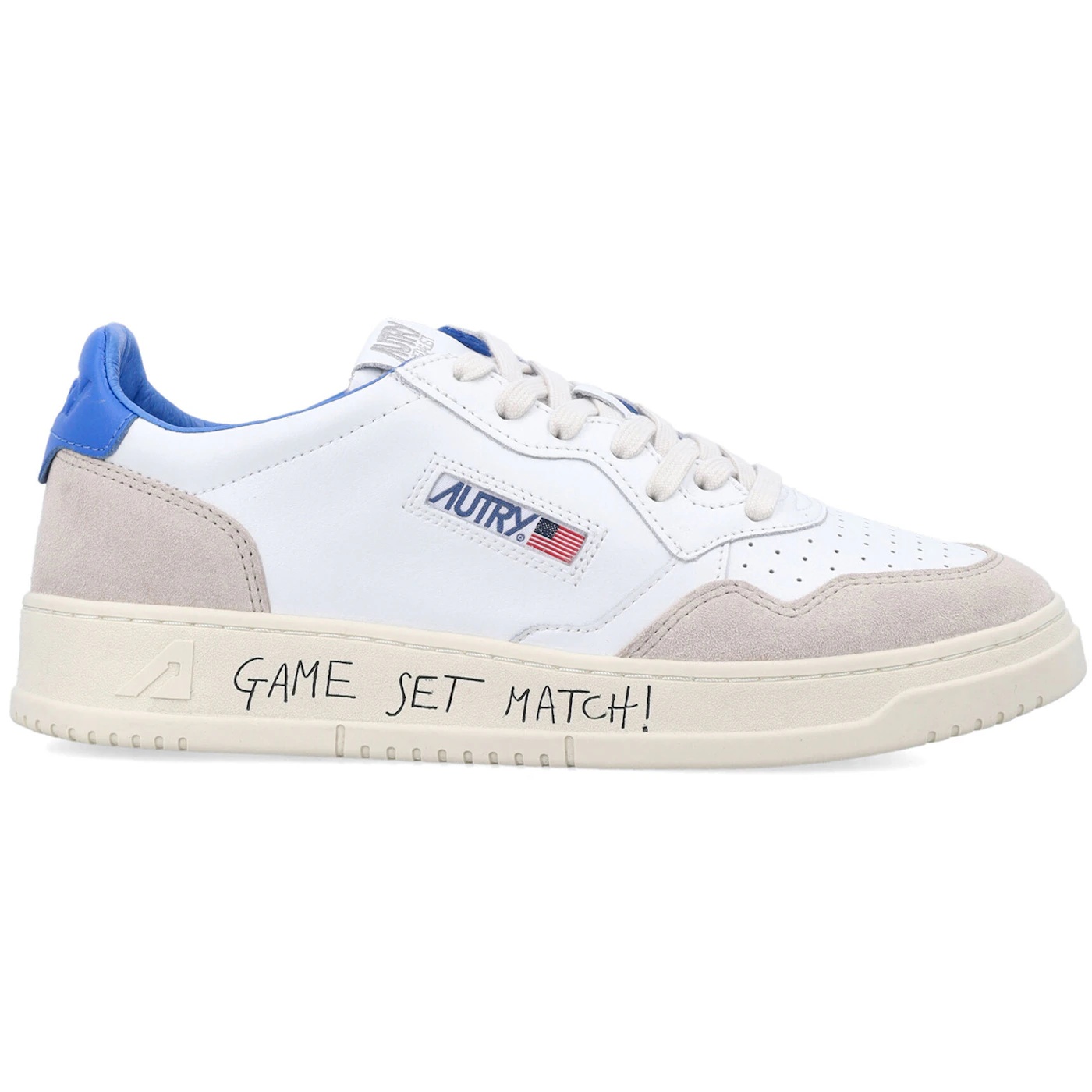 Autry Medalist Leather Low Game Set Match! White Palace Blue Grey 2 Autry Medalist Leather Low Game Set Match White Palace Blue Grey 1