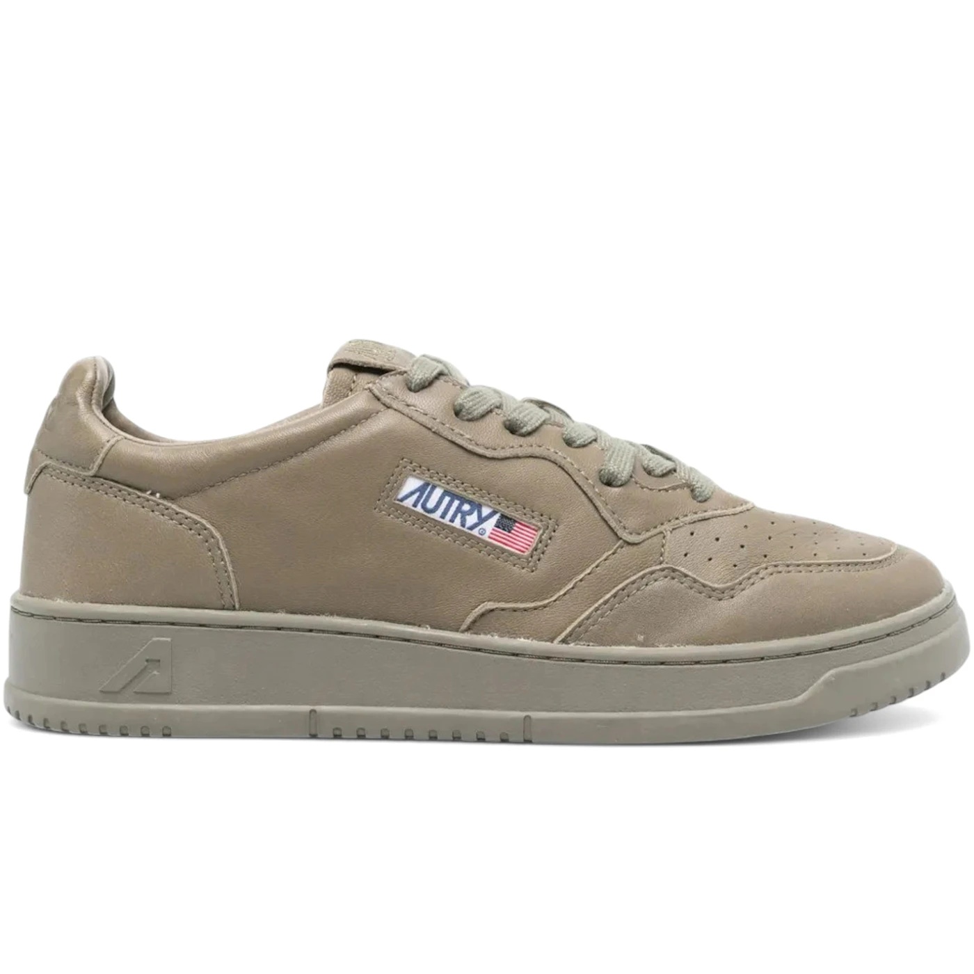 Autry Medalist Leather Low Green 1 Autry Medalist Leather Low Green 1